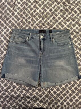 Lucky Brand Light Blue The Roll Up Denim Shorts